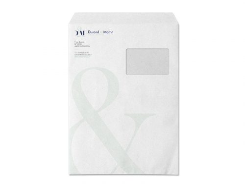 Lot De 10 Enveloppes Auto-scellées Fenêtre C4 90GSM - Format 324 X 229 Mm - Opaque Pour Bureau